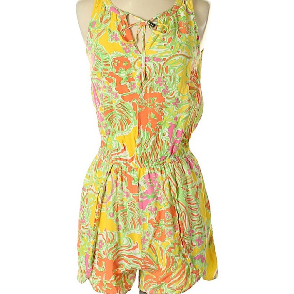 LILY PULITZER YELLOW/GREEN ROMPER
